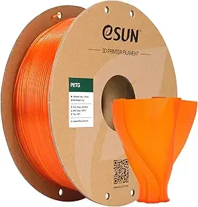 eSUN3D eSUN PETG Filament, 3D Printer Filament PETG, Dimensional Accuracy +/-, 1KG Spool (2.2 LBS) 3D Printing Filament for 3D Printers, Orange