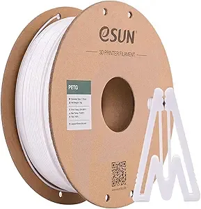 eSUN3D eSUN PETG Filament, 3D Printer Filament PETG, Dimensional Accuracy +/-, 1KG Spool (2.2 LBS) 3D Printing Filament for 3D Printers, Solid White