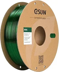 eSUN3D eSUN PETG Filament, 3D Printer Filament PETG, Dimensional Accuracy +/-, 1KG Spool (2.2 LBS) 3D Printing Filament for 3D Printers, Green