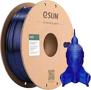 eSUN3D eSUN PETG Filament, 3D Printer Filament PETG, Dimensional Accuracy +/-, 1KG Spool (2.2 LBS) 3D Printing Filament for 3D Printers, Blue