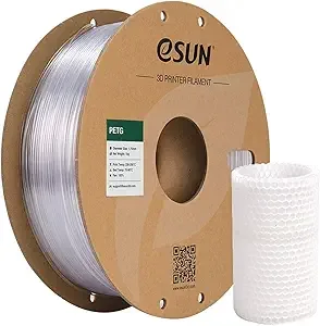 eSUN3D eSUN PETG Filament, 3D Printer Filament PETG, Dimensional Accuracy +/-, 1KG Spool (2.2 LBS) 3D Printing Filament for 3D Printers, Natural