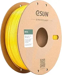 eSUN3D eSUN PETG Filament, 3D Printer Filament PETG, Dimensional Accuracy +/-, 1KG Spool (2.2 LBS) 3D Printing Filament for 3D Printers, Solid Yellow