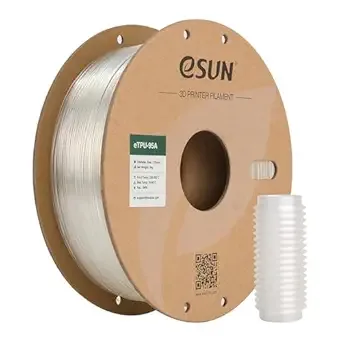eSUN3D eSUN TPU 95A Filament, Flexible 3D Printer Filament TPU, Dimensional Accuracy +/-, 1KG Spool (2.2 LBS) 3D Printing Filament for 3D Printers, Natural