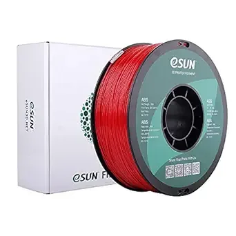 eSUN3D eSUN ABS+ Filament, 3D Printer Filament ABS Plus, Dimensional Accuracy +/-, 1KG Spool (2.2 LBS) 3D Printing Filament for 3D Printers, Fire Engine Red