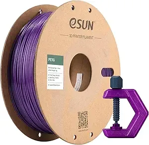 eSUN3D eSUN PETG Filament, 3D Printer Filament PETG, Dimensional Accuracy +/-, 1KG Spool (2.2 LBS) 3D Printing Filament for 3D Printers, Solid Purple