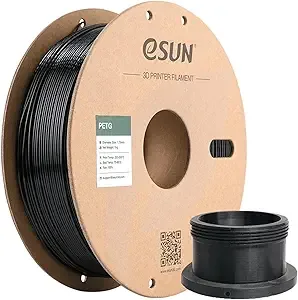 eSUN3D eSUN PETG Filament, 3D Printer Filament PETG, Dimensional Accuracy +/-, 1KG Spool (2.2 LBS) 3D Printing Filament for 3D Printers, Solid Black