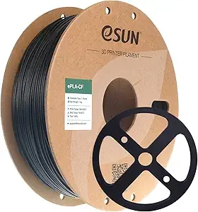 eSUN3D eSUN Carbon Fiber PLA Filament, Matte Texture 3D Printer Filament Carbon Fiber Reinforced PLA for Fast Printing, 1KG Spool (2.2 LBS) 3D Printing Filament for 3D Printers, Black