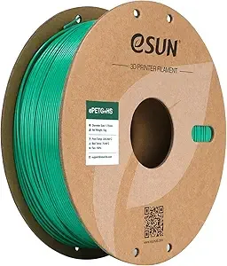 eSUN3D eSUN High Speed Upgraded PETG Filament, High Toughness 3D Printer Filament Speedy PETG for Fast Printing, 1KG Spool (2.2 LBS) 3D Printing Filament for 3D Printers, Solid Green