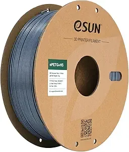 eSUN3D eSUN High Speed Upgraded PETG Filament, High Toughness 3D Printer Filament Speedy PETG for Fast Printing, 1KG Spool (2.2 LBS) 3D Printing Filament for 3D Printers, Solid Grey