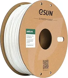 eSUN3D eSUN High Speed ABS+ Filament, Excellent Layer Adhesion 3D Printer Filament Speedy ABS Plus for Fast Printing, 1KG Spool (2.2 LBS) 3D Printing Filament for 3D Printers, White