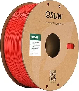 eSUN3D eSUN High Speed ABS+ Filament, Excellent Layer Adhesion 3D Printer Filament Speedy ABS Plus for Fast Printing, 1KG Spool (2.2 LBS) 3D Printing Filament for 3D Printers, Red