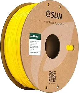 eSUN3D eSUN High Speed ABS+ Filament, Excellent Layer Adhesion 3D Printer Filament Speedy ABS Plus for Fast Printing, 1KG Spool (2.2 LBS) 3D Printing Filament for 3D Printers, Yellow