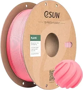 eSUN3D eSUN High Speed PLA+ Filament, 3D Printer Filament Speedy PLA Plus for Fast Printing, Dimensional Accuracy +/-, 1KG Cardboard Spool (2.2 LBS) 3D Printing Filament for 3D Printers, Pink