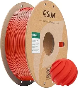 eSUN3D eSUN High Speed PLA+ Filament, 3D Printer Filament Speedy PLA Plus for Fast Printing, Dimensional Accuracy +/-, 1KG Cardboard Spool (2.2 LBS) 3D Printing Filament for 3D Printers, Red
