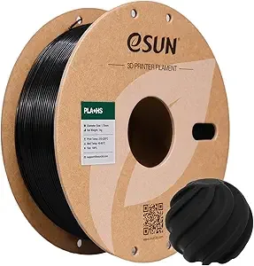 eSUN3D eSUN High Speed PLA+ Filament, 3D Printer Filament Speedy PLA Plus for Fast Printing, Dimensional Accuracy +/-, 1KG Cardboard Spool (2.2 LBS) 3D Printing Filament for 3D Printers, Black