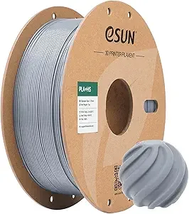 eSUN3D eSUN High Speed PLA+ Filament, 3D Printer Filament Speedy PLA Plus for Fast Printing, Dimensional Accuracy +/-, 1KG Cardboard Spool (2.2 LBS) 3D Printing Filament for 3D Printers, Silver