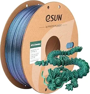 eSUN3D eSUN Chameleon PLA Filament, Shiny Glittering PLA 3D Printer Filament, 1KG (2.2 LBS) Spool 3D Printing Filament for 3D Printers, Polaris