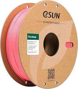 eSUN3D eSUN PLA Basic Filament, 3D Printer Filament High Speed PLA for Fast Printing, 1KG Spool (2.2 LBS) 3D Printing Filament for High Speed 3D Printers, Pink