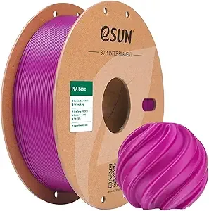 eSUN3D eSUN PLA Basic Filament, 3D Printer Filament High Speed PLA for Fast Printing, 1KG Spool (2.2 LBS) 3D Printing Filament for High Speed 3D Printers, Purple