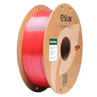 eSUN3D eSUN Silk Magic PLA Filament, Shiny Silk Dual Color Co Extrusion 3D Printer Filament, 1KG (2.2 LBS) Spool 3D Printing Color Change Filament for 3D Printers, Red Gold