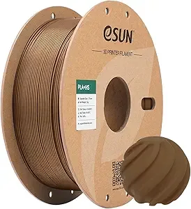 eSUN3D eSUN High Speed PLA+ Filament, 3D Printer Filament Speedy PLA Plus for Fast Printing, Dimensional Accuracy +/-, 1KG Cardboard Spool 3D Printing Filament for 3D Printers, Brown