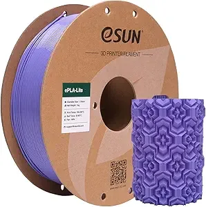 eSUN3D eSUN PLA Filament, High Toughness 3D Printer Filament Upgraded PLA Filament, Dimensional Accuracy +/-, 1KG Cardboard Spool (2.2 LBS) 3D Printing Filament for 3D Printers, Blue Purple