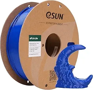 eSUN3D eSUN PLA Filament, High Toughness 3D Printer Filament Upgraded PLA Filament, Dimensional Accuracy +/-, 1KG Cardboard Spool (2.2 LBS) 3D Printing Filament for 3D Printers, Blue