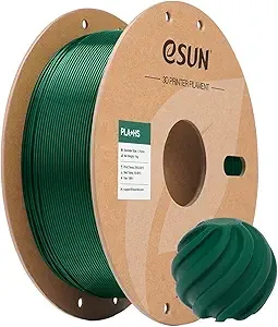 eSUN3D eSUN High Speed PLA+ Filament, 3D Printer Filament Speedy PLA Plus for Fast Printing, Dimensional Accuracy +/-, 1KG Cardboard Spool 3D Printing Filament for 3D Printers, Pine Green