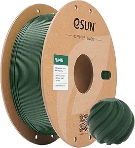 eSUN3D eSUN High Speed PLA+ Filament, 3D Printer Filament Speedy PLA Plus for Fast Printing, Dimensional Accuracy +/-, 1KG Cardboard Spool 3D Printing Filament for 3D Printers, Olive Green