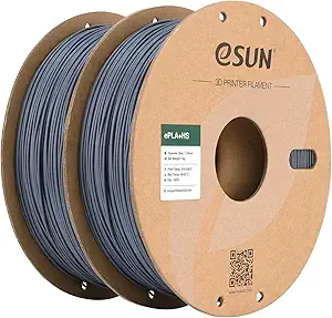 eSUN3D eSUN High Speed PLA+ Filament, 3D Printer Filament Speedy PLA Plus for Fast Printing, 1KG per Spool, 2 Spools 3D Printing Filament, Silver