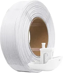 eSUN3D eSUN PLA+ Refilament, 3D Printer Refill PLA Plus, Dimensional Accuracy +/-, 1KG Spoolless 3D Printing Filament for 3D Printers, Cold White