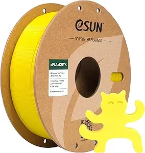 eSUN3D eSUN Lithophane Yellow PLA+ Filament, 3D Printer Filament PLA Plus, Dimensional Accuracy +/-, 1KG Spool (2.2 LBS) Cameo 3D Printing Filament for 3D Printers, CMYK Yellow