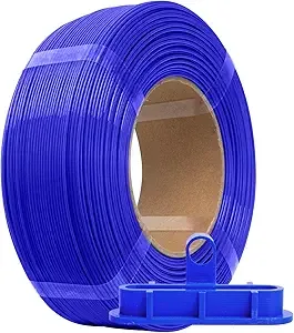 eSUN3D eSUN PLA+ Refilament, 3D Printer Refill PLA Plus, Dimensional Accuracy +/-, 1KG Spoolless 3D Printing Filament for 3D Printers, Blue