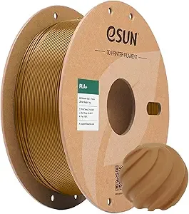 eSUN3D eSUN PLA+ Filament, 3D Printer Filament PLA Plus, Dimensional Accuracy +/-, 1KG Spool (2.2 LBS) 3D Printing Filament for 3D Printers, Light Brown