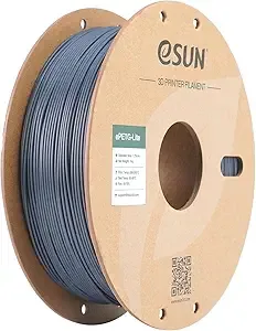 eSUN3D eSUN PETG Filament, High Toughness Glossy PETG 3D Printing Filament, 1KG Spool (2.2 LBS) 3D Printer Filament, Solid Grey