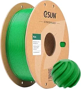 eSUN3D eSUN PLA+ Filament, 3D Printer Filament PLA Plus, Dimensional Accuracy +/-, 1KG Spool (2.2 LBS) 3D Printing Filament for 3D Printers, Grass Green