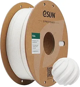 eSUN3D eSUN PLA+ Filament, 3D Printer Filament PLA Plus, Dimensional Accuracy +/-, 1KG Spool (2.2 LBS) 3D Printing Filament for 3D Printers, Milky White