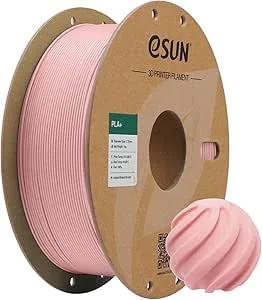eSUN3D eSUN PLA+ Filament, 3D Printer Filament PLA Plus, Dimensional Accuracy +/-, 1KG Spool (2.2 LBS) 3D Printing Filament for 3D Printers, Peach Pink