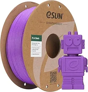 eSUN3D eSUN PLA Basic Filament, 3D Printer Filament High Speed PLA for Fast Printing, 1KG Spool (2.2 LBS) 3D Printing Filament for High Speed 3D Printers, Grape Purple