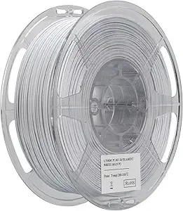 eSUN3D eSUN PC HT 3D Printer Filament, High Heat Resistance 114℃ (237°F), Industrial Grade Strength & Excellent Interlayer Adhesion High Temp Polycarbonate, 0.5KG(1.1lbs), White