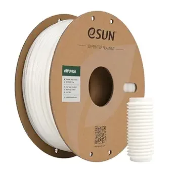 eSUN3D eSUN TPU 95A Filament, Flexible 3D Printer Filament TPU, Dimensional Accuracy +/-, 1KG Spool (2.2 LBS) 3D Printing Filament for 3D Printers, White