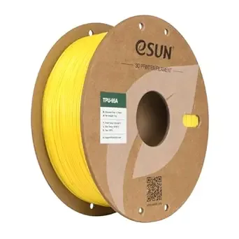 eSUN3D eSUN TPU 95A Filament, Flexible 3D Printer Filament TPU, Dimensional Accuracy +/-, 1KG Spool (2.2 LBS) 3D Printing Filament for 3D Printers, Yellow