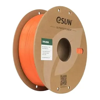 eSUN3D eSUN TPU 95A Filament, Flexible 3D Printer Filament TPU, Dimensional Accuracy +/-, 1KG Spool (2.2 LBS) 3D Printing Filament for 3D Printers, Orange
