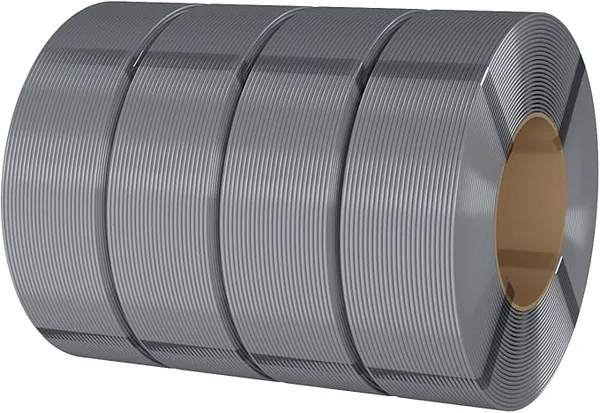 eSUN3D eSUN PLA Basic Refilament, 3D Printer Refill High Speed PLA for Fast Printing, 1KG per Roll, 4 Rolls Spoolless 3D Printing Filament for High Speed 3D Printers, Silver