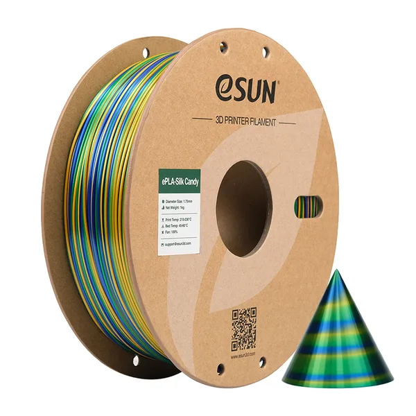 eSUN3D eSUN PLA-Silk Candy 3D Filament 1KG