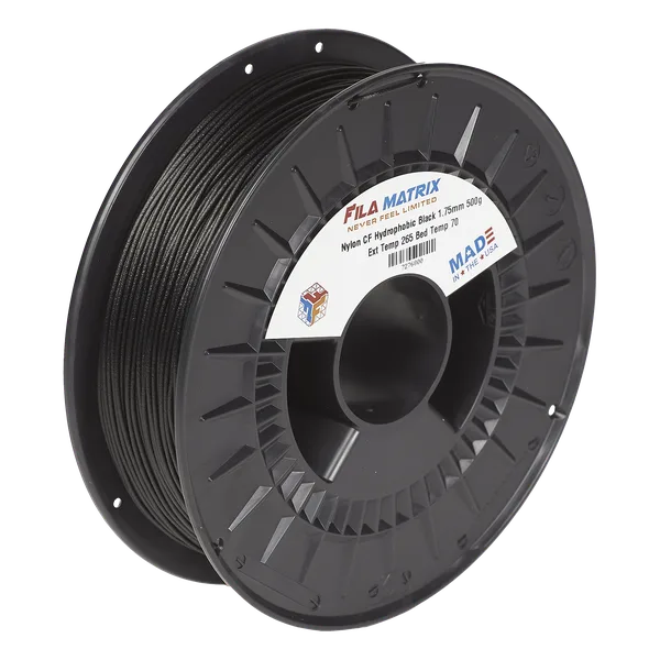 Filamatrix PAHT-CF Nylon CF Hydrophobic 3D Printing Filament