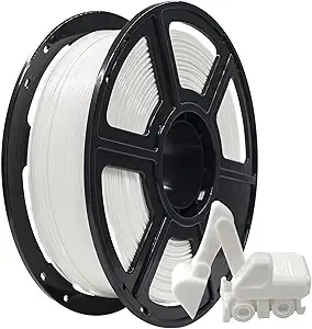 Flashforge FLASHFORGE PLA Filament, 3D Printer Filament 1kg (2.2lbs) Spool, Dimensional Accuracy +/-, 3D Printing Filament Easy to Use and Fits for Most FDM 3D Printers (White)