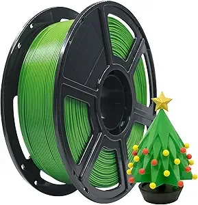 Flashforge FLASHFORGE PLA Filament, 3D Printer Filament 1kg (2.2lbs) Spool, Dimensional Accuracy +/-, 3D Printing Filament Easy to Use and Fits for Most FDM 3D Printers (Green)
