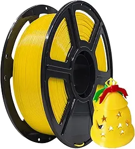 Flashforge FLASHFORGE PLA Filament, 3D Printer Filament 1kg (2.2lbs) Spool, Dimensional Accuracy +/-, 3D Printing Filament Easy to Use and Fits for Most FDM 3D Printers (Yellow)