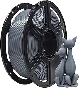 Flashforge FLASHFORGE PLA Filament, 3D Printer Filament 1kg (2.2lbs) Spool, Dimensional Accuracy +/-, 3D Printing Filament Easy to Use and Fits for Most FDM 3D Printers (Grey)